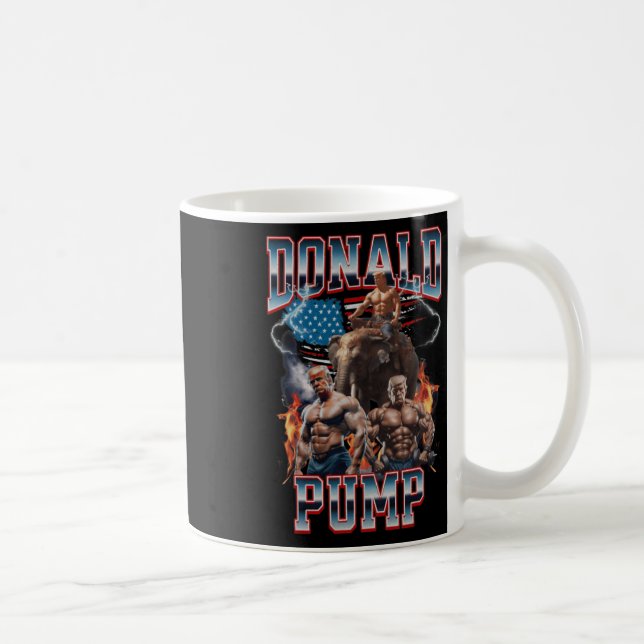 Caneca De Café Donald Pump Trump Gym Cobrir (Direita)