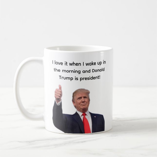 Caneca De Café Donald Trump 2024 (Esquerda)