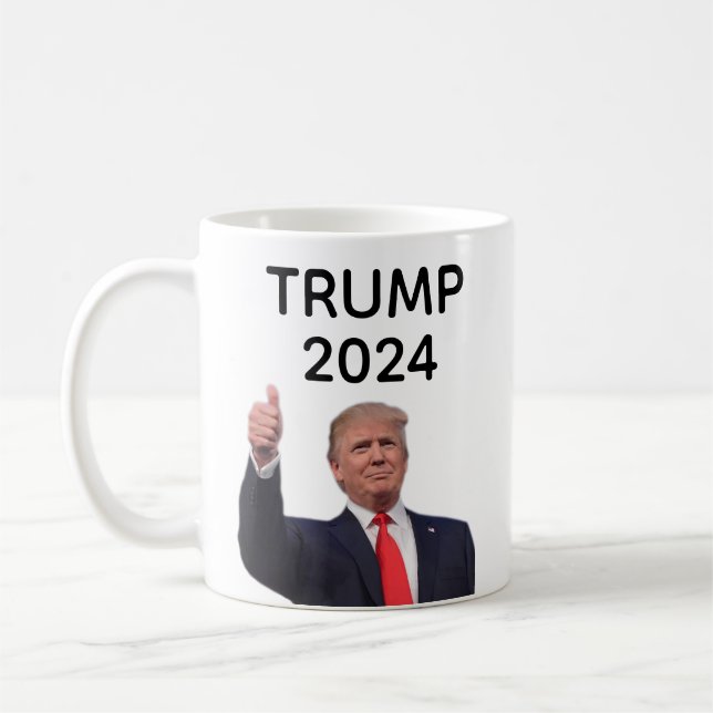 Caneca De Café Donald Trump 2024 (Esquerda)