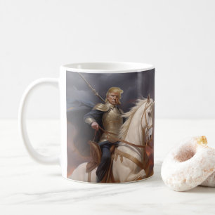 Caneca De Café Donald Trump 2024 Cavalo Branco Cavaleiro Cavaleir