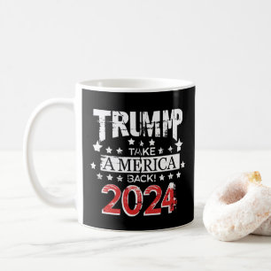 Caneca De Café Donald Trump 2024 Retire a Eleição Americana