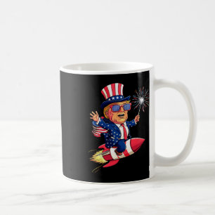 Caneca De Café Donald Trump 2025 Happy 4 De Julho Trump American