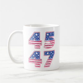 Caneca De Café Donald Trump 45-47