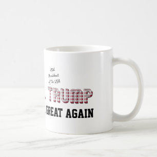 Caneca De Café Donald Trump America Excelente de novo 45º preside