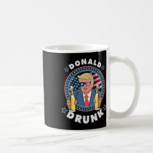 Caneca De Café Donald Trump Bêbado 4 De Julho Roupas Engraçadas D