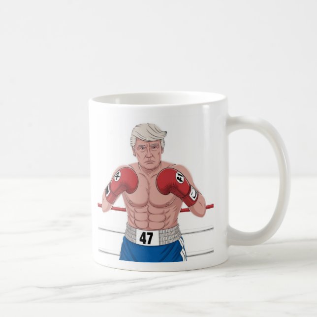 Caneca De Café Donald Trump: Boxer#47 (Direita)
