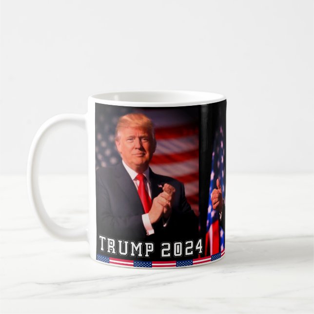 Caneca De Café Donald Trump caneca 2024 trump café (Esquerda)