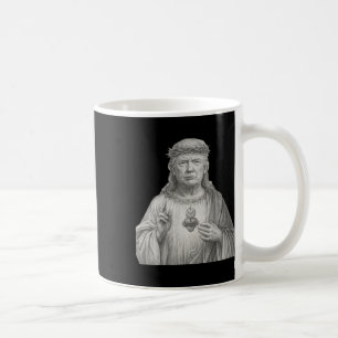 Caneca De Café Donald Trump como Jesus - Fé e Patriotismo para C