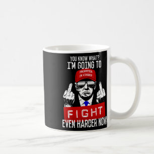 Caneca De Café Donald Trump Dedo do Meio Virado Contra Republican