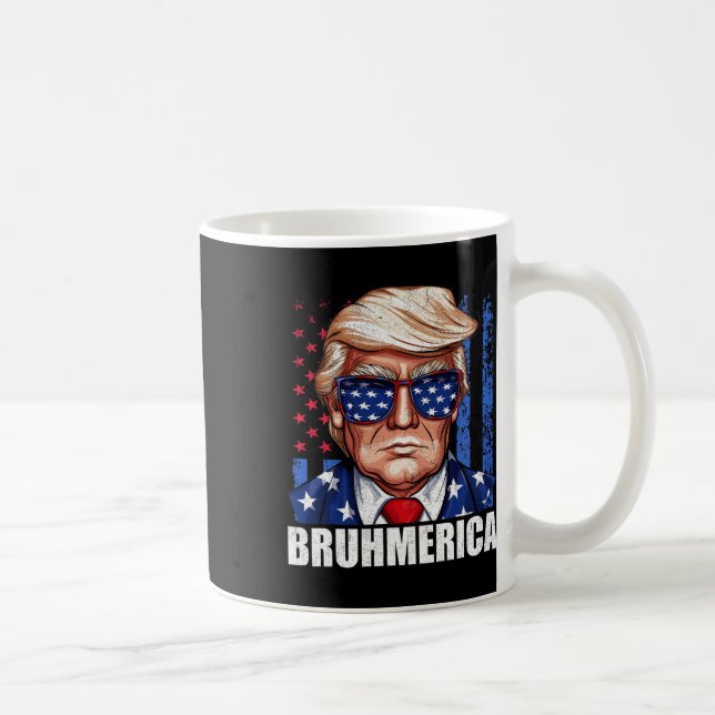 Caneca De Café Donald Trump EUA Bandeira Americana Engraçado Desg (Direita)