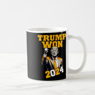 Caneca De Café Donald Trump Ganhou Inauguração da Eleição de 2024