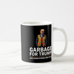 Caneca De Café Donald Trump Garbage Orange Vest de Segurança Refl