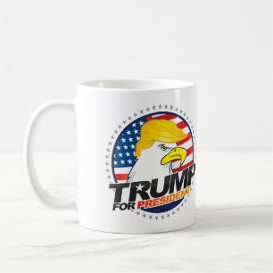 Caneca De Café Donald Trump Para O Presidente Eagle Hair Mug