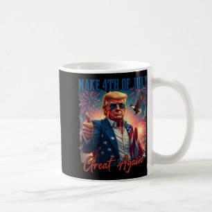 Caneca De Café Donald Trump Patriótico Serviço De Fogo Torna 4 De