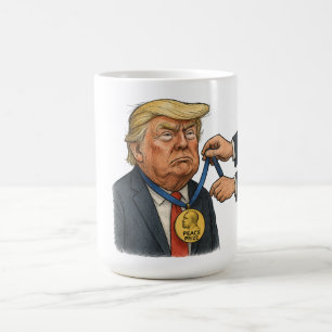 Caneca De Café Donald Trump recebe prêmio Nobel da Paz