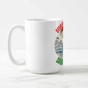 CANECA DE CAFÉ DONALD TRUMP - ROUBANDO O NATAL, SALVANDO A AMÉRIC