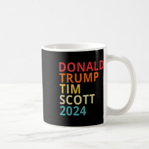 Caneca De Café Donald Trump Tim Scott 2024 Presidente Republicano