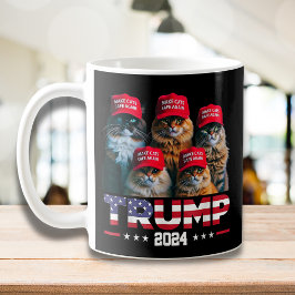 Caneca De Café Donald Trump Torna Os Gatos Seguros Novamente Red 