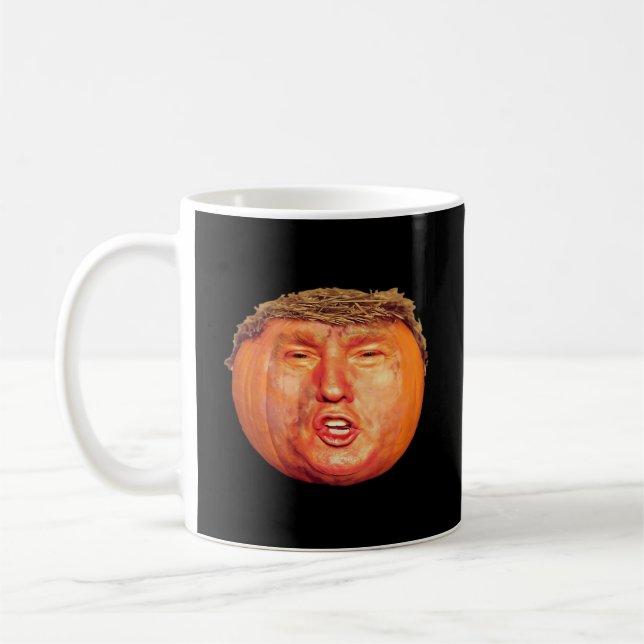 Caneca De Café Donald Trumpkin Clássico (Esquerda)