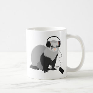 Caneca De Café Doninha engraçada do melómano