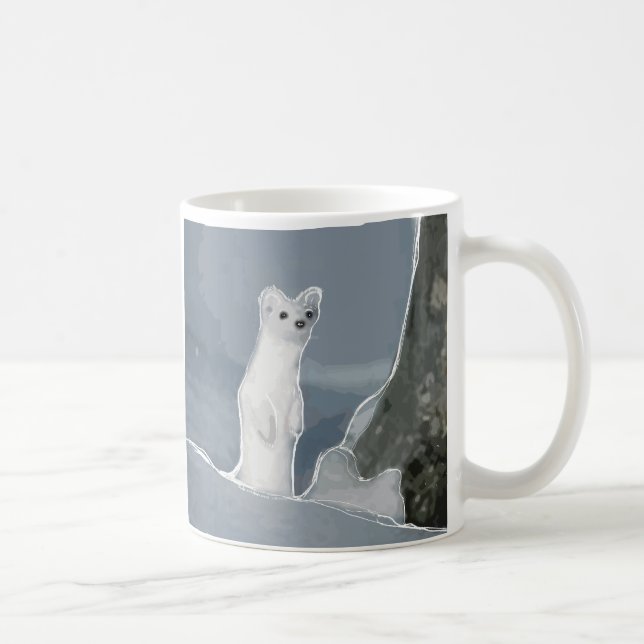 Caneca De Café Doninhas da neve da doninhas do fogo (Direita)