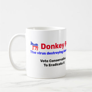 Caneca De Café Donkey Pox - Vacinar a América Mug