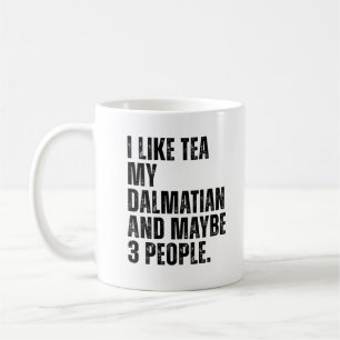 Caneca De Café Dono de Cachorros Dalmáticos Tea Lover Engraçado