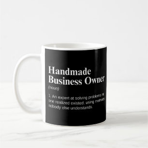 Caneca De Café Dono de Negócio Artesanal Definição Engraçada