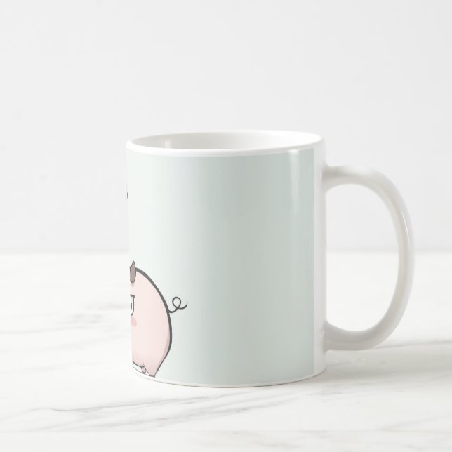 Caneca De Café Don't mess with he pig (Direita)