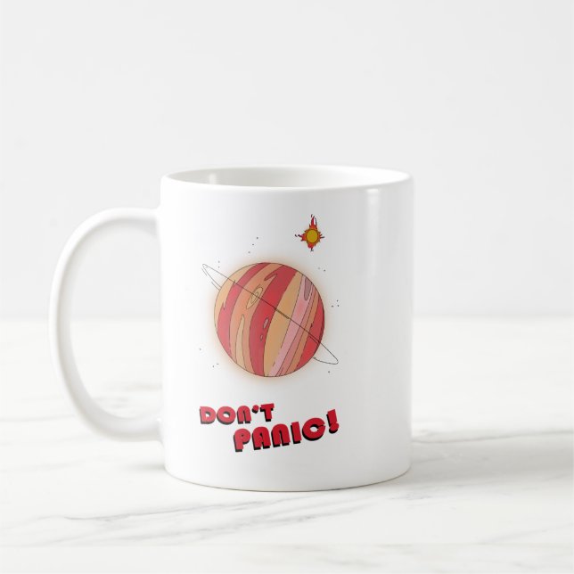 Caneca De Café Don't Panic! (Esquerda)