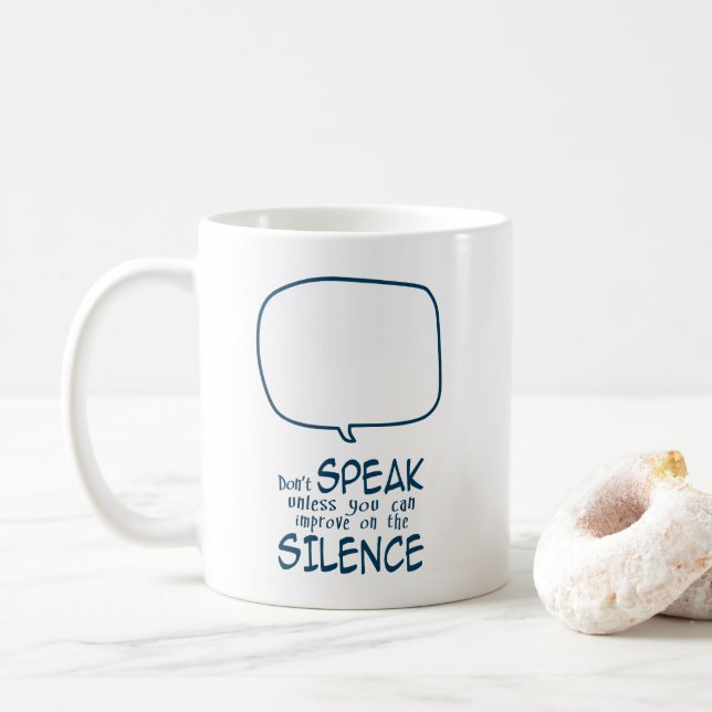 Caneca De Café Don't Speak (Com Donut)