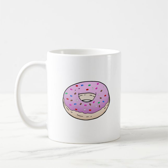 Caneca De Café Donut Rosa (Esquerda)