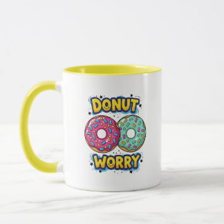 Caneca de Café Donut Worry