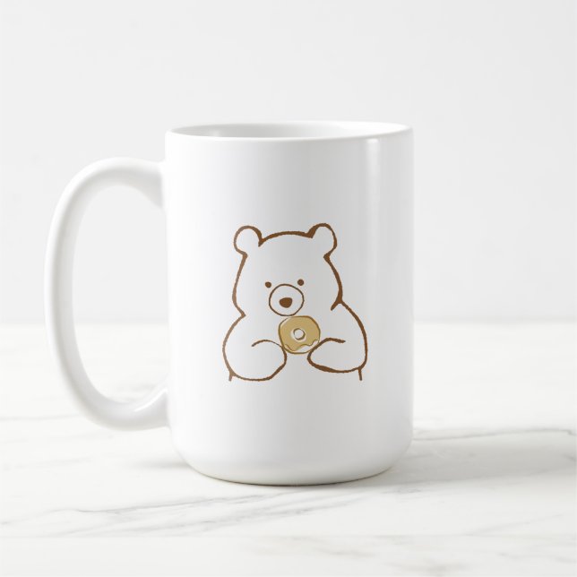 Caneca De Café Donuts, Bears, and Me (Esquerda)