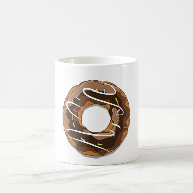 Caneca De Café Donuts com cobertura de chocolate (Centro)