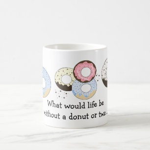 Caneca De Café Donuts com Dizeres Fofos