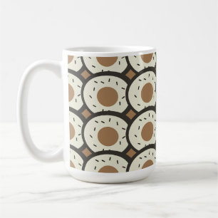 Caneca De Café Donuts com Glacê de Café Marrom 