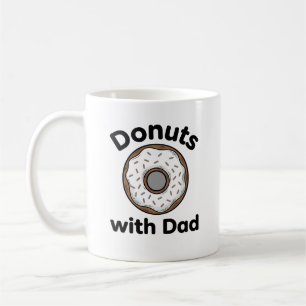 Caneca De Café Donuts Com o Papai Design de Camisa de Donut Vinta