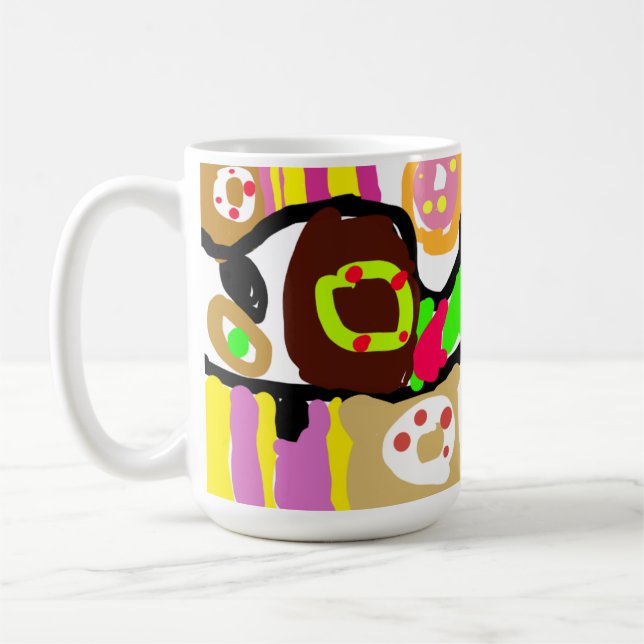 Caneca De Café Donuts divertidos (Esquerda)