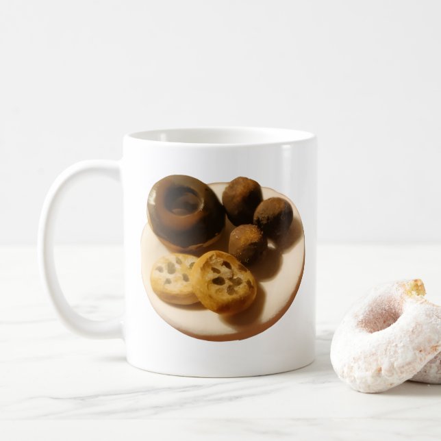 Caneca De Café Donuts e Biscoitos  (Com Donut)