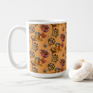 Caneca De Café Donuts e Chá Adoráveis