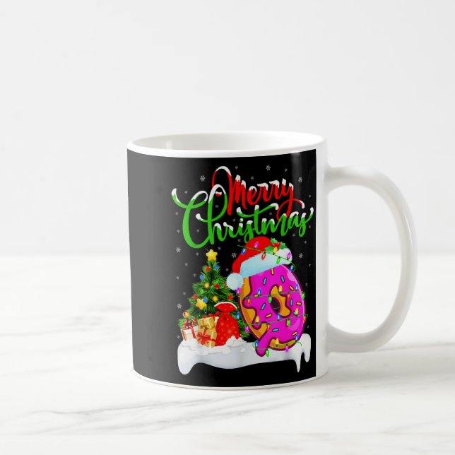 Caneca De Café Donuts Food Lover Xmas Decorations Santa Donuts Ch (Direita)