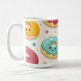 Caneca De Café Donuts Pattern