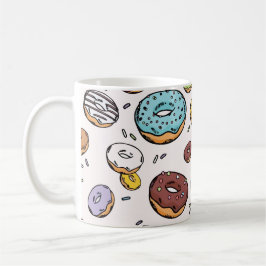 Caneca De Café Donuts seamless pattern