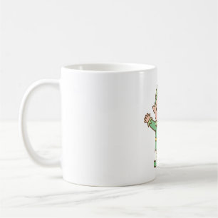 Caneca De Café Doodle Bonito Jolly Elf