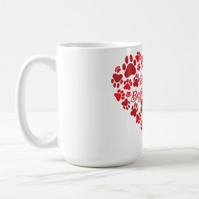 Caneca De Café Doodles Before Dudes Heart (Esquerda)