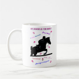 Caneca De Café Doodles do cavalo