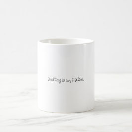Caneca De Café Doodling é minha corda de salvamento