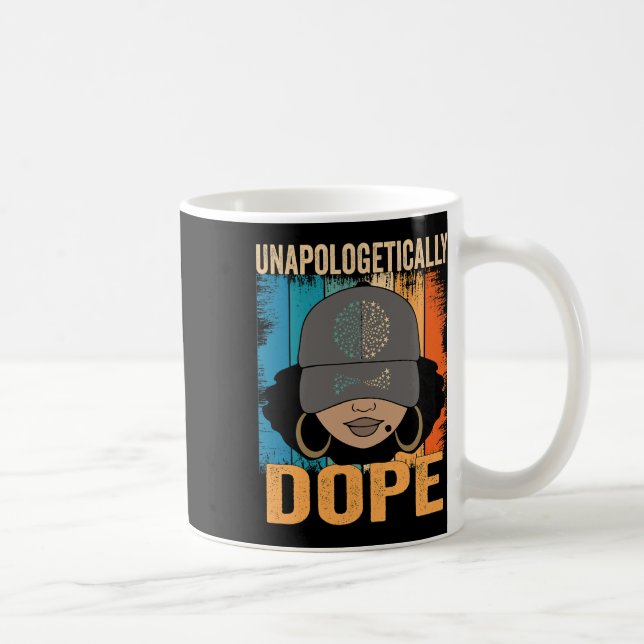 Caneca De Café Dope Women Black History Mês 1 de junho (Direita)