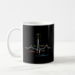 Caneca De Café Dor Cardíaca Ecg